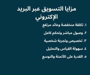 التسويق عبر البريد الإلكتروني